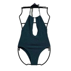 BOND-EYE Bisou Keyhole One-Piece Swimsuit - blue - O/S (B877)